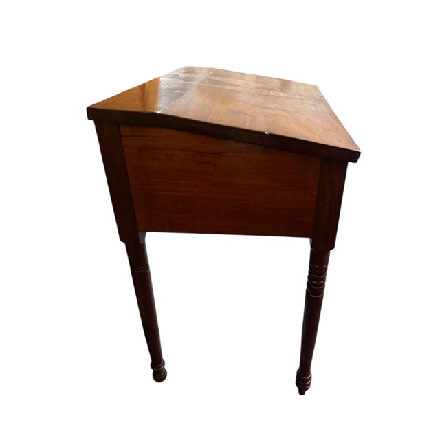 American Early 20th Century Primitive Antique Wooden School Desk For Sale - Image 3 of 6