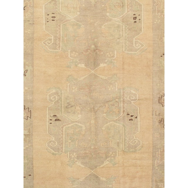 1940s Vintage Circa Turkish Oushak Rug, 5ft 3in X 11ft 9in For Sale - Image 5 of 5
