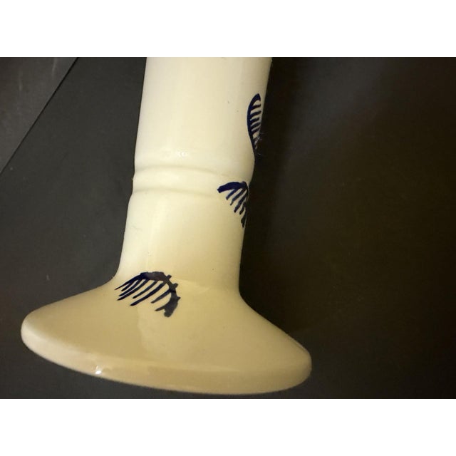 Mid-Century Modern Vintage Este Ceramiche for Tiffany & Co. Italian Majolica Candlestick Holder For Sale - Image 3 of 13