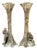Yaacov Heller Adam and Eve Sterling Silver Candlesticks, Pair, 1993 For Sale