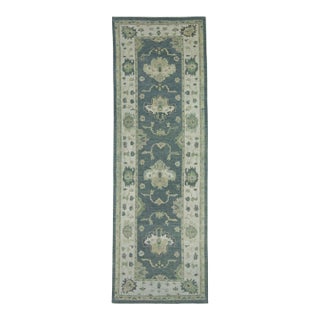 Turkish Oushak Rug 4' x 11'11" #18096 For Sale