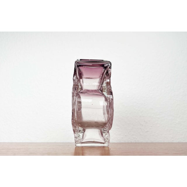 Purple Mid-Century Modern Art Glass Vase by Kai Blomqvist for Kumela, Finland, 1960s For Sale - Image 8 of 18