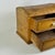 Early 20th Century Antique Wooden Two Drawer Tabletop Cabinet With Dome Treasure Chest Top in Golden Brown For Sale - Image 5 of 16