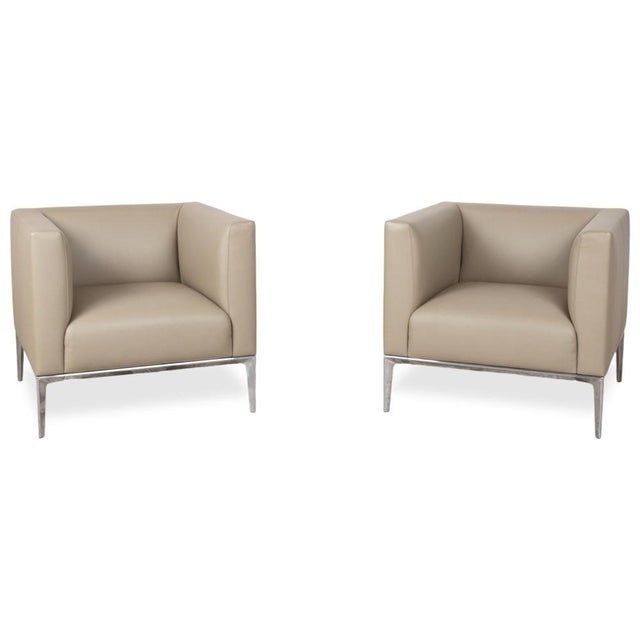 Jaan Lounge Chairs in Cream Leather and Chrome from Walter Knoll / Wilhelm Knoll, Set of 2 For Sale - Image 15 of 15