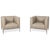 Jaan Lounge Chairs in Cream Leather and Chrome from Walter Knoll / Wilhelm Knoll, Set of 2 For Sale - Image 15 of 15