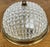 Vintage French Brass Ceiling Lamp in Glass For Sale - Image 4 of 16