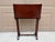 Vintage Federal Mahogany Library Book Stand With Pull-Out Drink Trays For Sale - Image 14 of 15