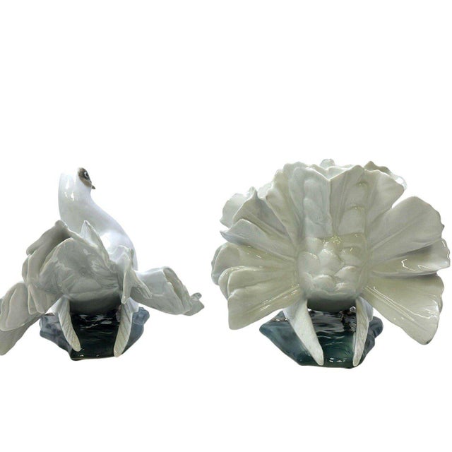 Rosenthal Fritz Heidenreich 1589 1590 Peacock Doves Figurines Pair Germany (Copy) For Sale In Dallas - Image 6 of 13