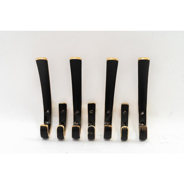 Large and Small Hooks by Herta Baller, Vienna, Austria, 1950s, Set of 7 For Sale - Image 4 of 9