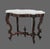 Antique Victorian Carved Walnut & Beveled Marble Turtle Top Table 1890s For Sale - Image 4 of 12