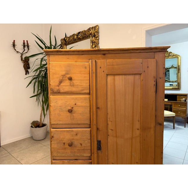Biedermeier Rustic Bread Cupboard For Sale - Image 6 of 13