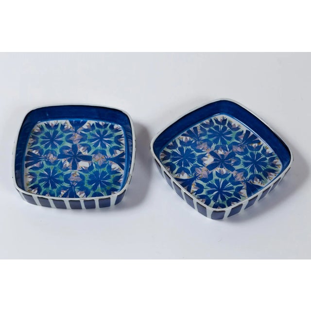 Ceramic Pair Royal Copenhagen Plates by Marianne Johnson, Denmark, Circa 1950s For Sale - Image 7 of 10