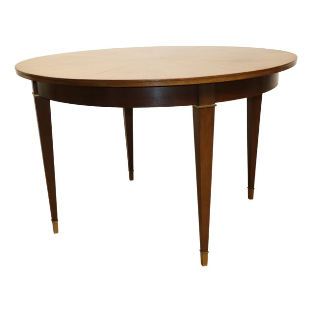 Art Deco Neo-Classical Style Mahogany Dining Table, 1940 For Sale