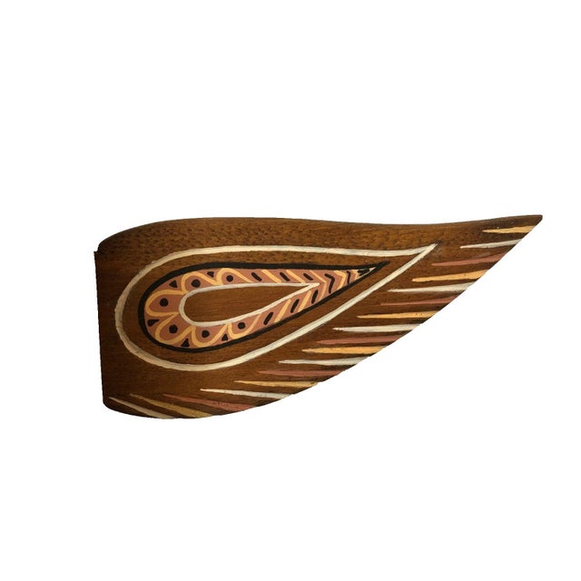 Tlinget Totem Pole Pacific Northwest Eagle Bear W Fish Hand Carved Cedar 17.75" For Sale - Image 10 of 13