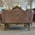 Rococo Italian Rococo Style Pink Tufted Sofa With Gold Details For Sale - Image 3 of 3