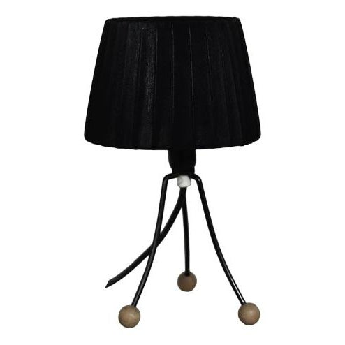 Table Lamp with Black Lampshade, Poland, 1960s For Sale - Image 11 of 11