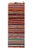 Red 1950s Vintage Chaput Kilim in Rainbow Stripes, Geometric Tribal Rug For Sale - Image 8 of 8