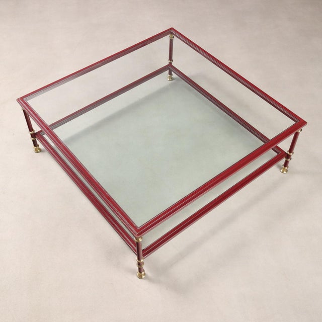 Vintage Center Table in Glass, 1980s For Sale - Image 6 of 8