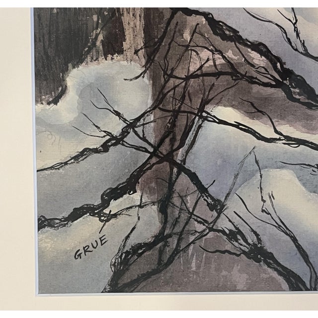 Mid-Century Modern Mid 20th Century Framed Painting of Ukraine by Jack Grue (1896-1956) For Sale - Image 3 of 6