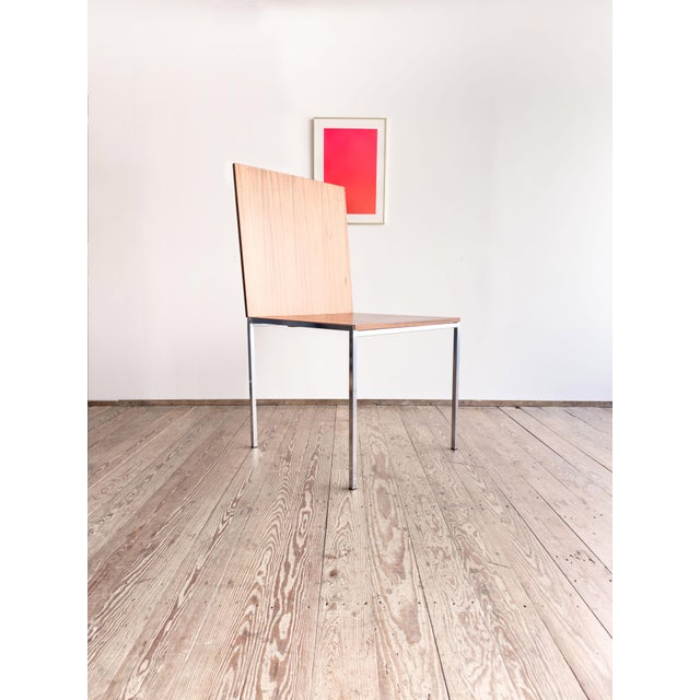 Wilhelm Renz Mid-Century Dining Table in Teak and Chrome by Wilhelm Renz For Sale - Image 4 of 18