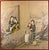 Asian Pair of Antique Chinese Export Paintings Qing Court Figures Custom Framed For Sale - Image 3 of 13