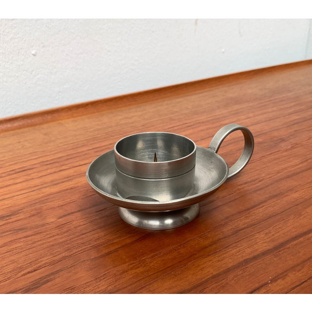 Vintage German Pewter Candleholder from Wall, 1970s For Sale - Image 9 of 17