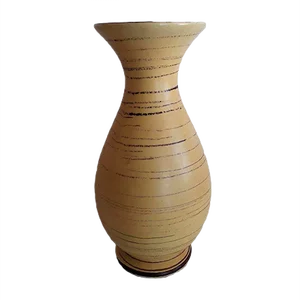 Vintage Yellow Ceramic 538/19 Vase from Scheurich