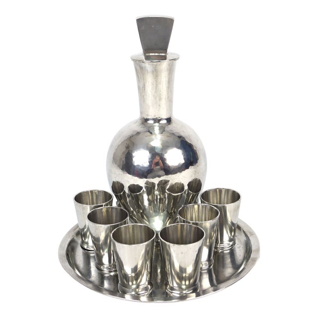 Bauhaus Liqueur Set by Karl Raichle, 1930s For Sale