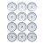 Set of 12 Vintage English Copeland Spode "Newburyport" Cobalt Blue & Gold 8-Inch Salad Dessert Plates For Sale