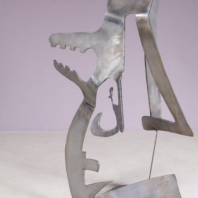 Guido Hafner, Mensch Mit Mensch (Human with Human), 1990s, Metal For Sale - Image 15 of 16