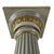 20th Century Italian Light Green and Gold Columns with Doric Style Carvings, 1950s, Set of 2 For Sale - Image 4 of 7
