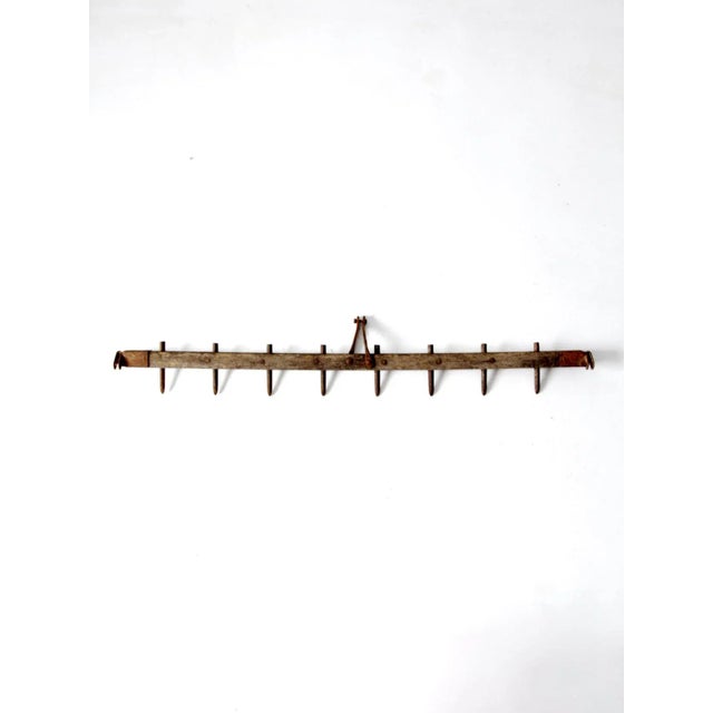 Antique Primitive Spike Tooth Harrow Farm Tool For Sale - Image 10 of 10