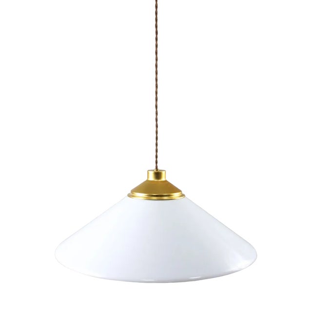 Italian Space Age White Acrylic Glass Saucer Pendant Lamp, 1970s For Sale