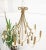 Mid-Century Modern Metal Tassels & Twisted Rope Motive 8 Candles Light Fixture Chandelier For Sale - Image 3 of 13