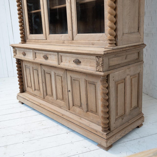 Antique French Oak Bookcase, 1880s For Sale - Image 11 of 13