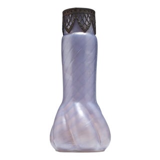 Art Nouveau Twist Glass Vase, 1890s For Sale