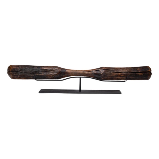 Chinese Wooden Rice Pestle, C. 1900 For Sale