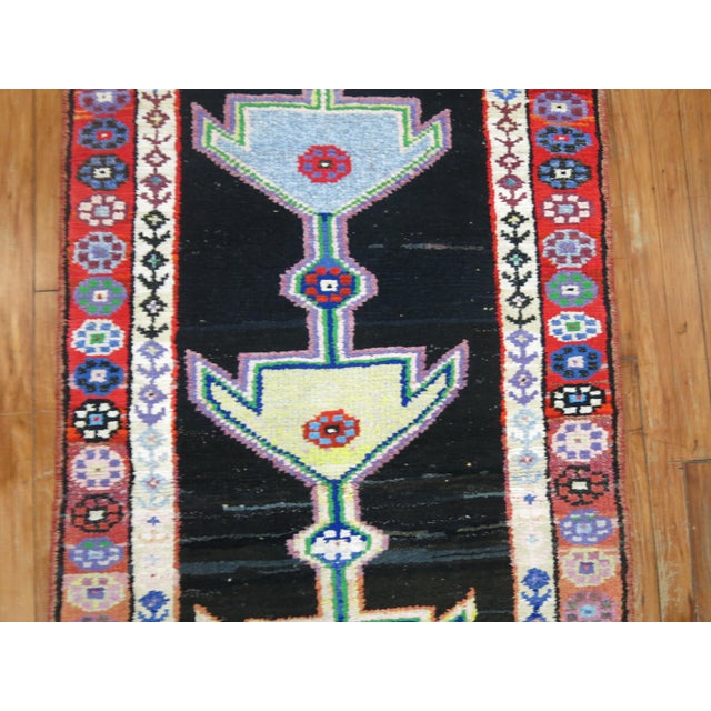 Mid 20th Century Funk Turkish Anatolian Runner, 2'10'' X 12'9'' For Sale In New York - Image 6 of 9