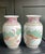 Chinoiserie Antique Famille Rose Petite Pastel Peacock Vases-a Pair For Sale - Image 3 of 9