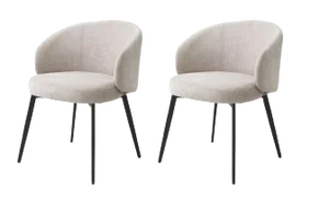Set of Beige Loy Sisley Dining Chair by Pacific Compagnie Collection