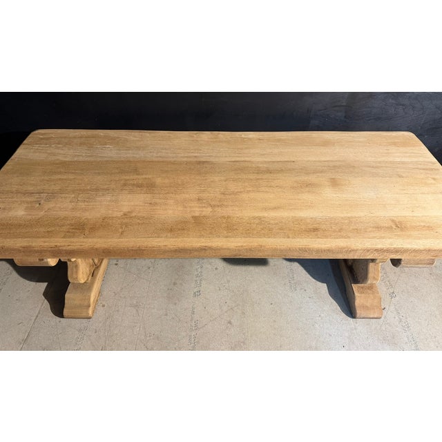 Large Extendable Farmhouse Dining Table in Oak, 1920 For Sale - Image 12 of 18