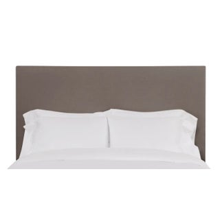 Hadley King Headboard, Mushroom Velvet For Sale