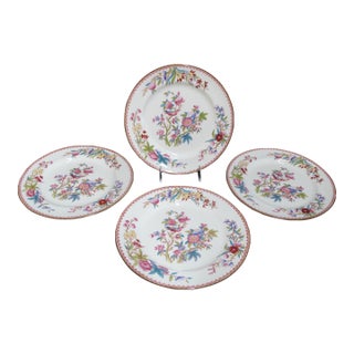Royal Doulton Ito Smooth E2929 Exotic Song Bird 10 1/4" Dinner Plate Set of 4 For Sale