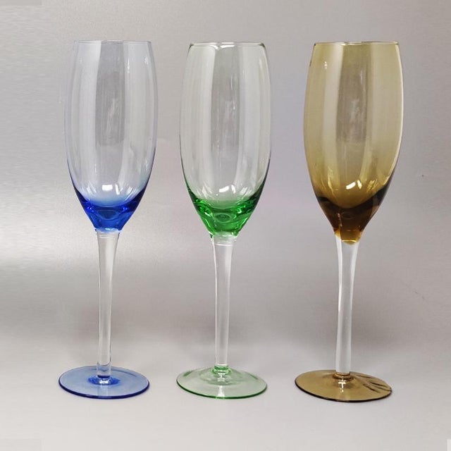 Murano Glasses by Nason, 1970s, Set of 6 For Sale - Image 3 of 6