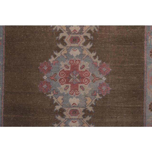 Textile 1960s Vintage Turkish Karapinar Runner Rug With Pastel Color 3'8'' X 8'11'' For Sale - Image 7 of 13