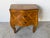 Vintage Italian Burl Olive Wood Parquetry Two-Drawer Miniature Chest With Shell Handles For Sale - Image 4 of 12