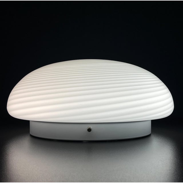 Classic Swirl Murano Glass Ceiling or Wall Lamp, Italy, 1970s For Sale - Image 7 of 13