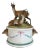 Antique Bavarian Bisque Deer Lidded Dish For Sale