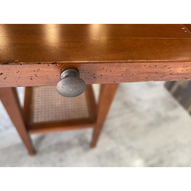 Vintage Side Table in Cherry Wood, 1950 For Sale - Image 10 of 18
