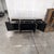 Horchow Amelie mirrored breakfront buffet in the glamorous Hollywood Regency style, with antiqued smoked mirror panels on...